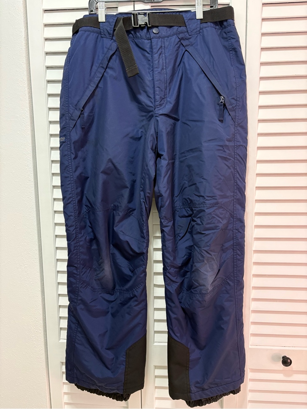 Columbia Navy Blue Men's Snow pantswith Integrated Belt
